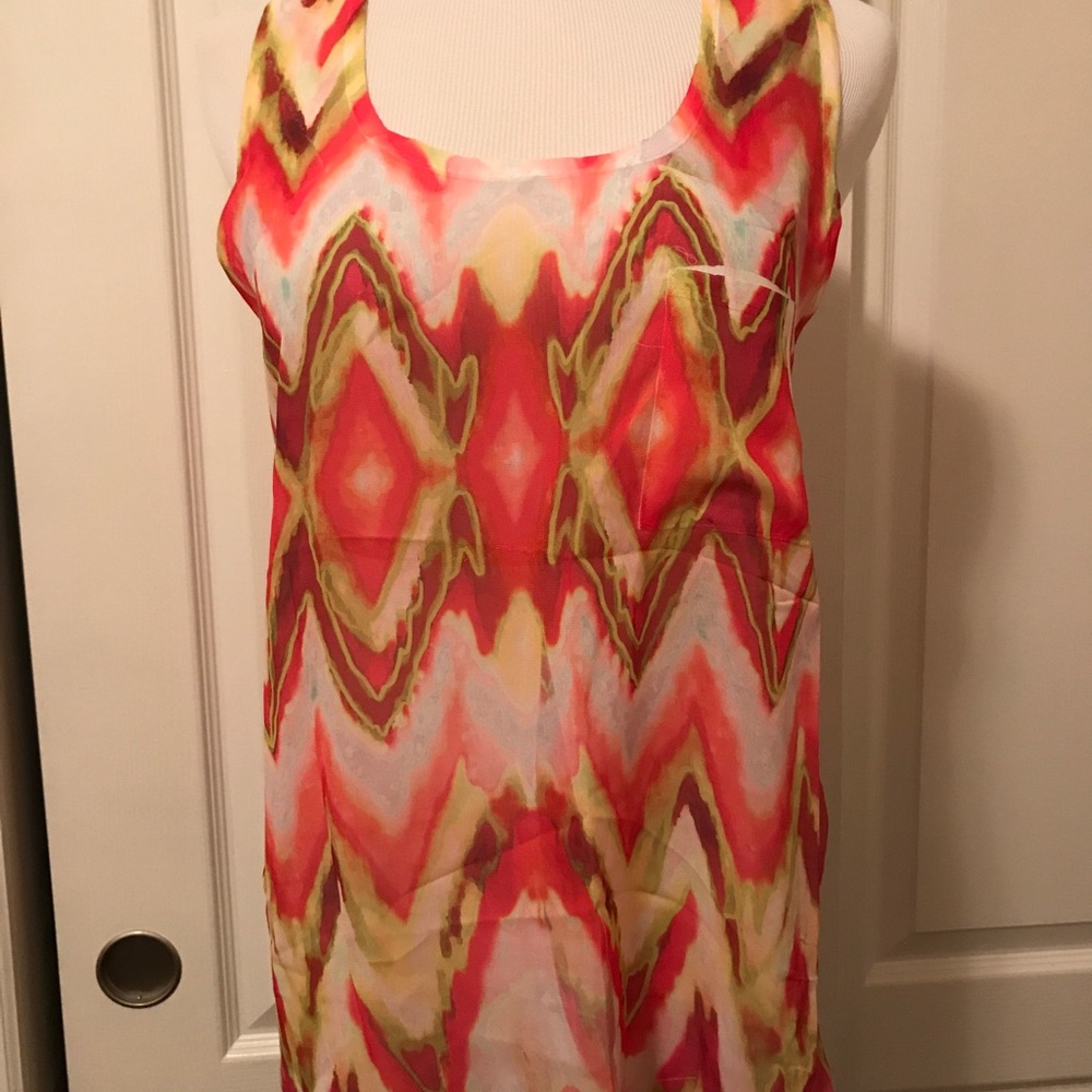 Chiffon printed tank